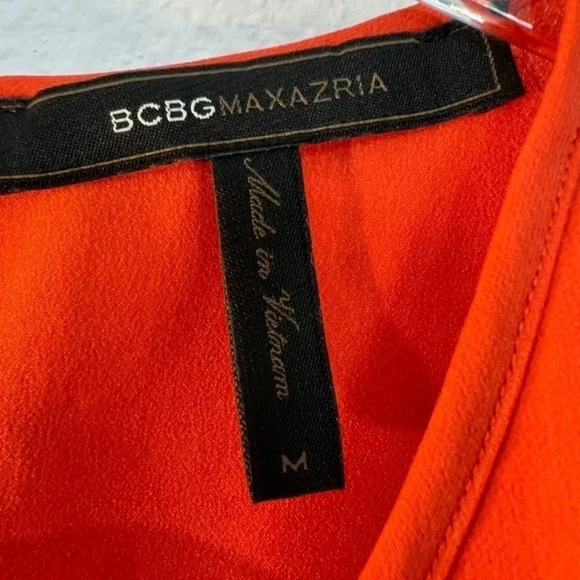 BCBGMaxAzria Burnt Orange Sleeveless Top Size Medium - Picture 3 of 10